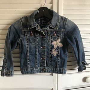 Gap Butterfly Embroidered Jean Jacket